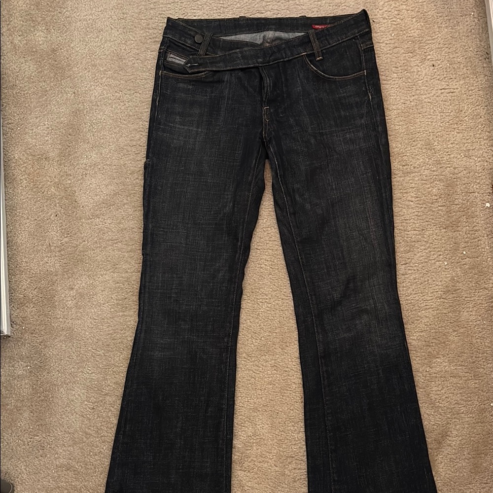 Citizens Of Humanity Black Flare Wide Leg Jeans